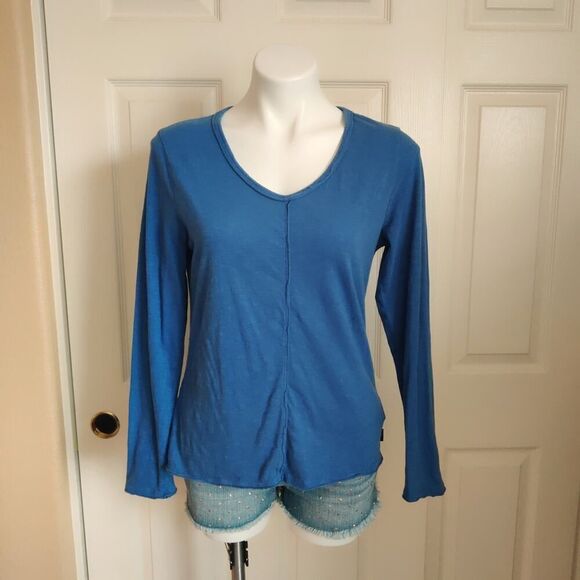 prAna V-neck long sleeve tee style W2ROMI316 sz S - Picture 1 of 7